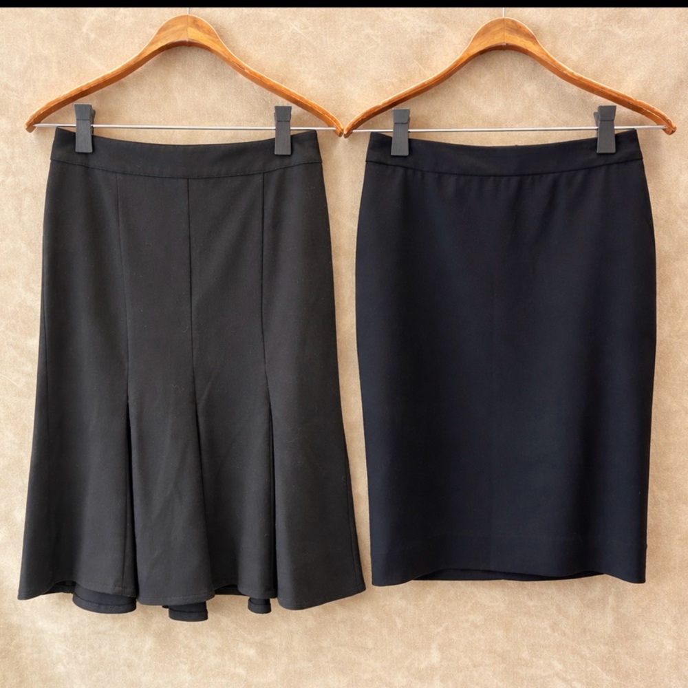 🖤 Bundle: 2 Black Skirts – United Colors of Benetton + Classic A-Line